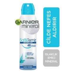 Garnier Mineral Saf&Temiz Arındırıcı Etki Sprey Deodorant 150 ml - Garnier